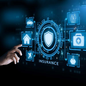 Hand clicking insurance button on digital interface, insurance concept - Titus Law Firm